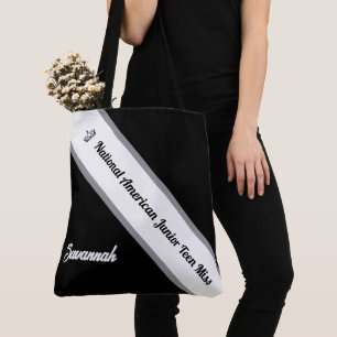 Pageant Essentials Custom Crown and Sash Tote Bag