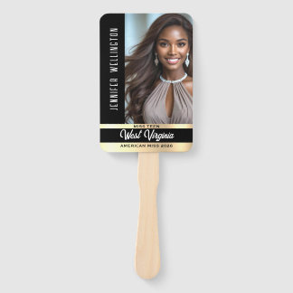 Pageant Fan Wavers | Gold Shine Set of Hand Fans