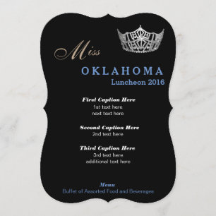 Pageant Luncheon Program Card
