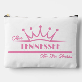 Pageant Makeup Case Pink Crown Pageants Accessory Pouch