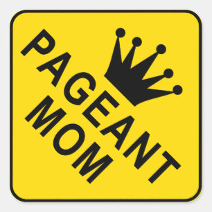 Pageant Mom crown sticker