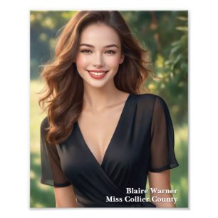 Pageant Photo 8x10 Photogenic Contest Print