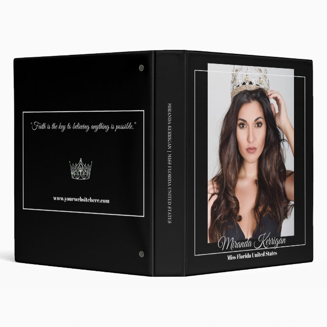 Pageant Prepper Notebook Custom Photo Pageants Binder (Background)