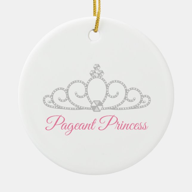 Pageant Princess Ceramic Ornament (Front)