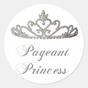 Pageant Princess Classic Round Sticker