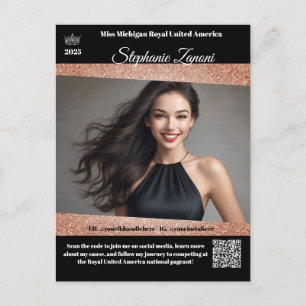 Pageant Promo Autograph Card   QR Code