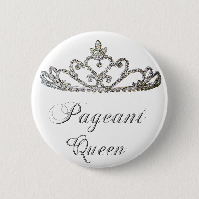 pageant queen 2 inch round button (Front)