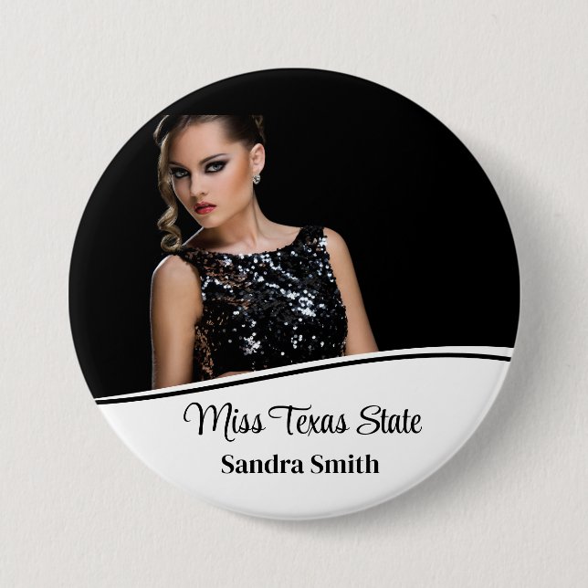 Pageant Queen  3 Inch Round Button (Front)