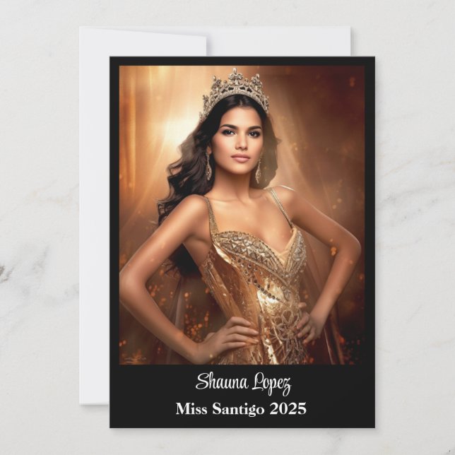 Pageant Queen  Announcement (Front)