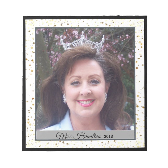 Pageant Queen Autograph Pad-Stardust Notepad (Front)