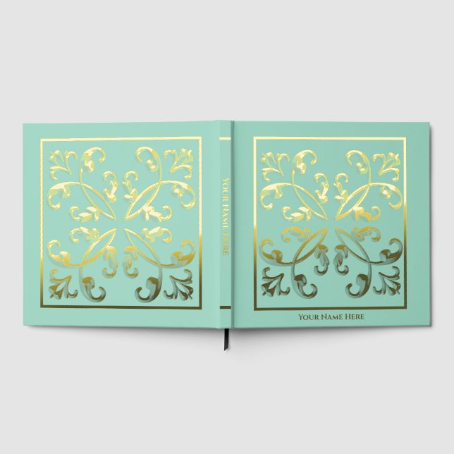 Pageant Real Foil Fairytale Scrolls Scrapbook Guest Book (Full)