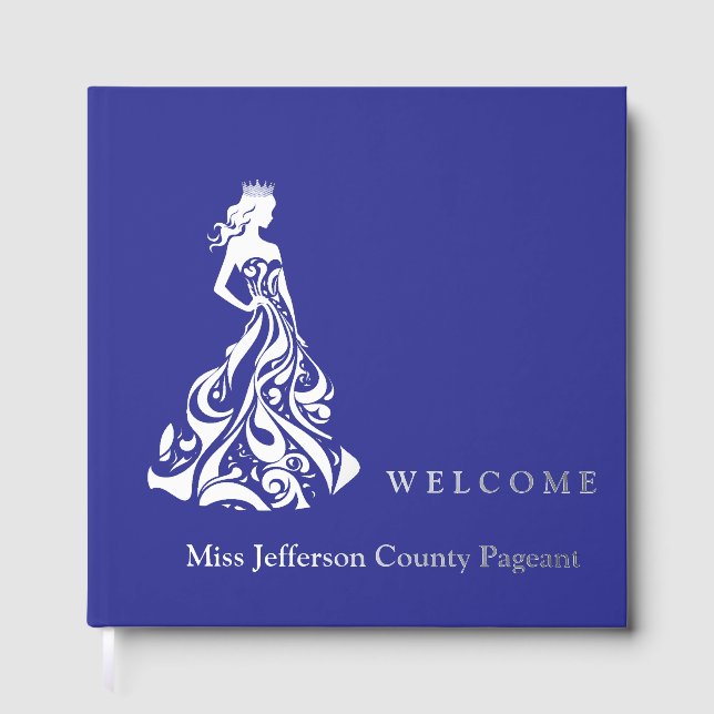 Pageant Real Foil Guest Book (Front)