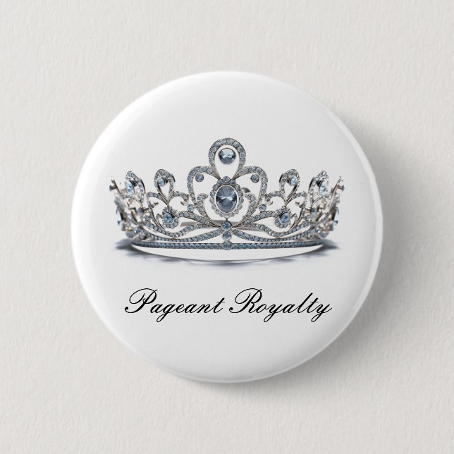 Pageant Royalty Button Pin (Front)