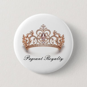 Pageant Royalty Button Pin