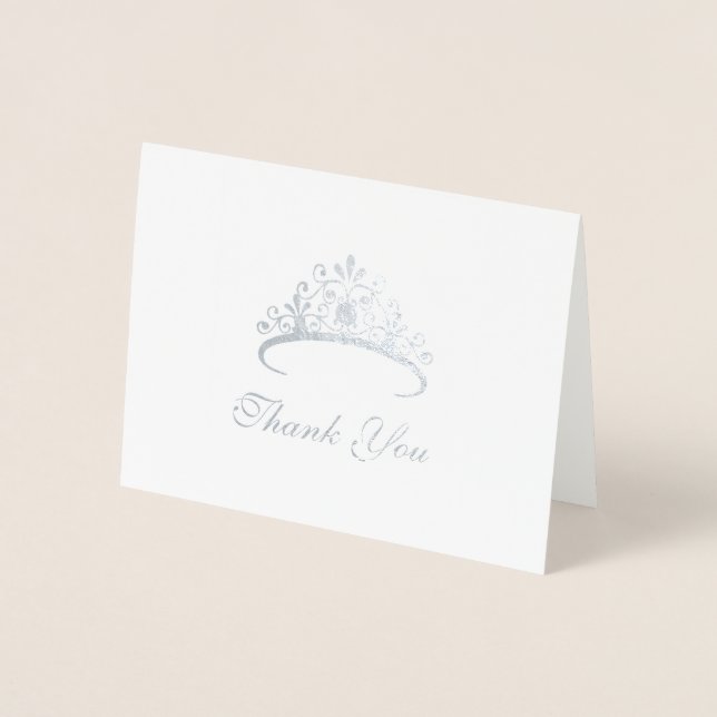 Pageant Tiara Carte de remerciements (Devant)