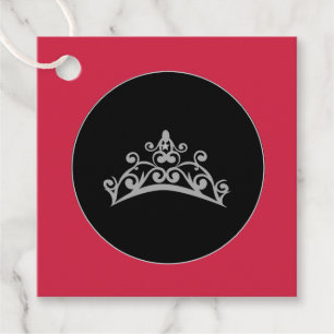 Pageant Tiara Crown Gift-FavorTag Favour Tags