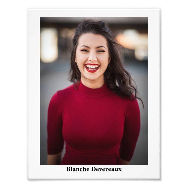 Pageants Modelling 8.5x11 Photogenic Headshot Photo Print (Front)