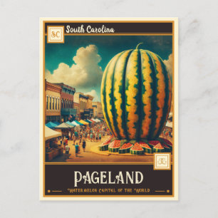 Pageland, South Carolina   Vintage Postcard