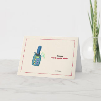 Pager Greeting Card