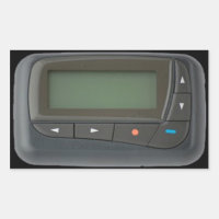 Pager Rectangular Stickers
