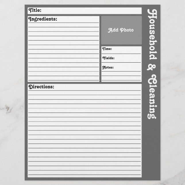 Pages de recette liées (Gris) (Devant)