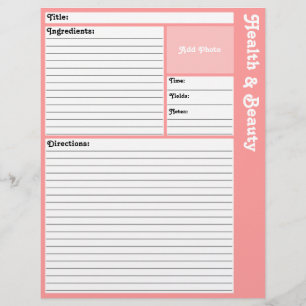 Pages de recette liées (rose)