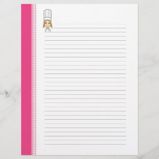 Pages de recettes mignonnes pour les Classeurs de