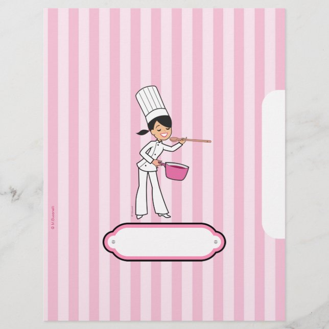 Pages de recettes personnalisées mignonnes (Devant)