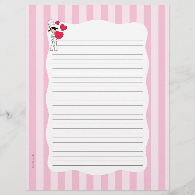 Pages de recettes personnalisées pour les Classeur (Devant)
