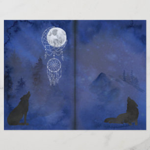Pages du carnet de pages des loups Mystic Moon