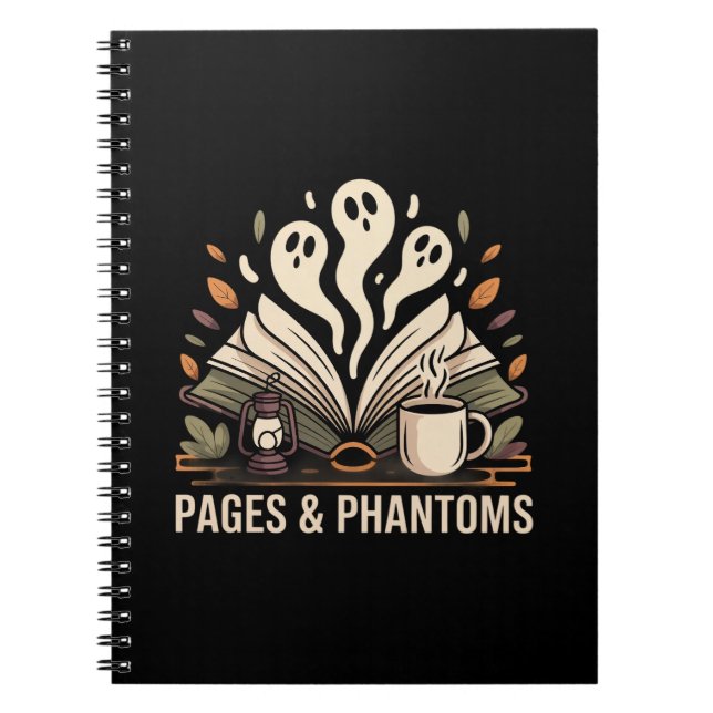Pages & Phantoms Cozy Reading Journal (Front)