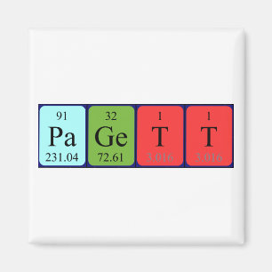 Pagett periodic table name magnet