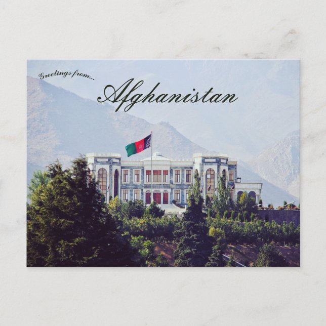 Paghman Hill Castle Kabul Afghanistan Postcard (Front)