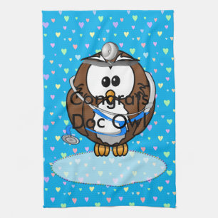 paging Doc Owl Kitchen Towel