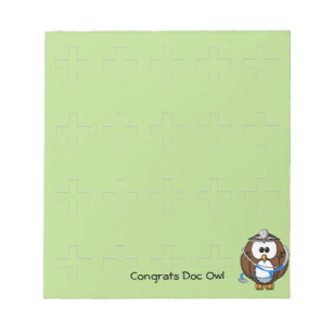 paging doc owl notepad