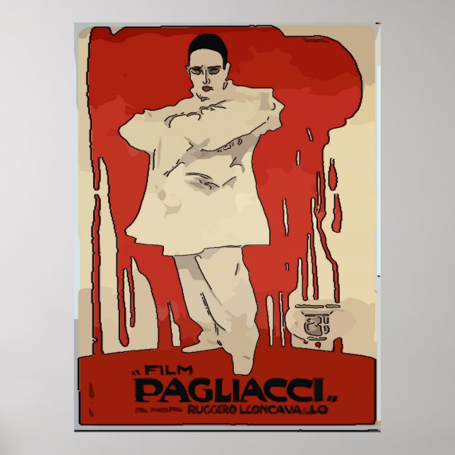 Pagliacci, Affiches Vintages, (Devant)