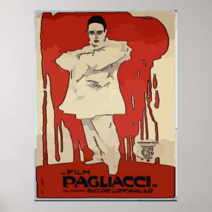 Pagliacci, affiches vintages d'opéra,