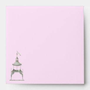 Pagoda Aquarelle pastel Enveloppe