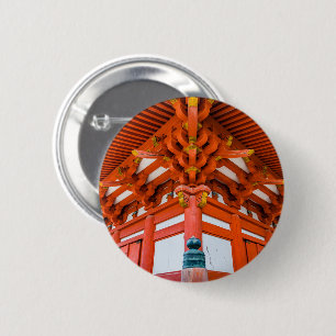 Pagoda bottom up perspective, Miyajima 2 Inch Round Button