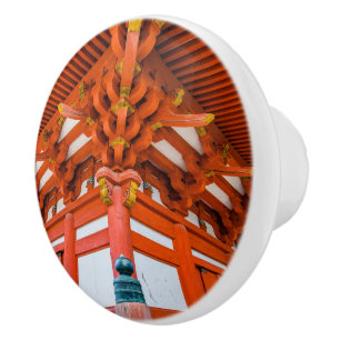 Pagoda bottom up perspective, Miyajima Ceramic Knob