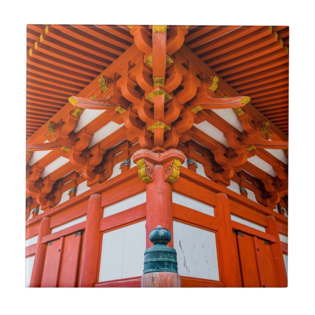 Pagoda bottom up perspective, Miyajima Tile (Front)