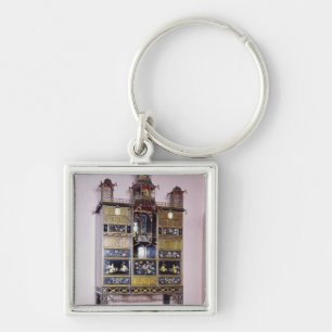 Pagoda cabinet in style of Thomas Chippendale Keychain