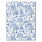 pagoda forest in blue