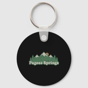 Pagosa Springs Colorado Co T Shirt Vintage Hiking Keychain