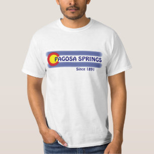 Pagosa Springs Colorado local flag value tee