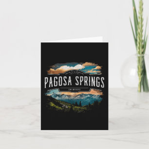 Pagosa Springs Mountains Colorado Hiking Outdoors Card