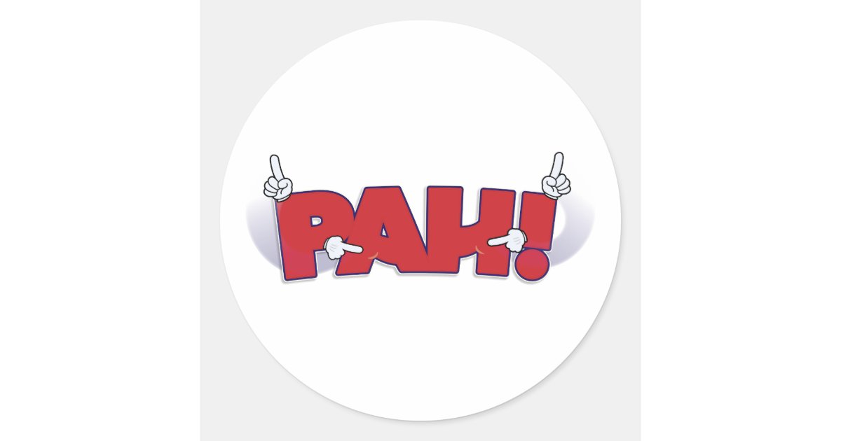 Pah Sign Language PAH! (American Sign Language) sticker | Zazzle