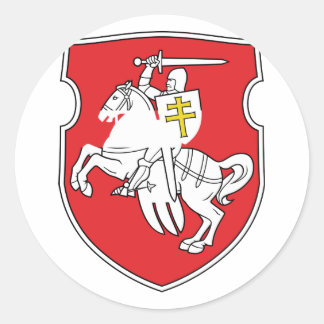 Pahonia, Belarus Classic Round Sticker