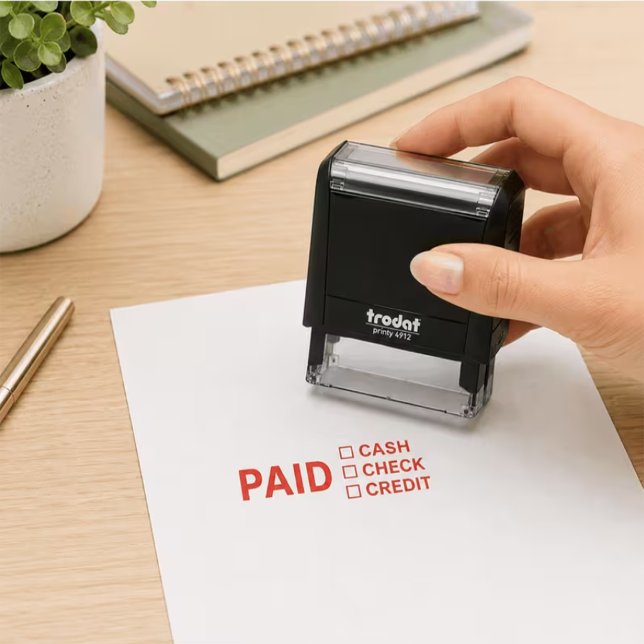 Paid Business Payment marking Self-inking Stamp (Creator Uploaded)