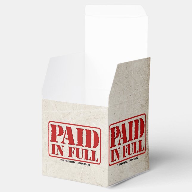 Paid in Full Favor Box (Opened)